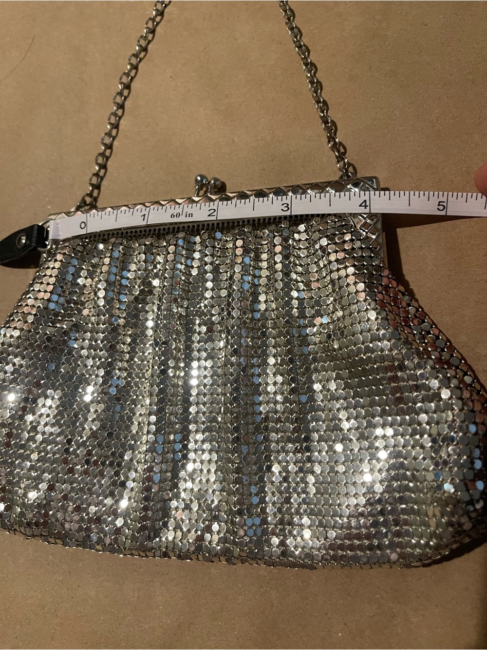Vintage Whiting & Davis Silver Mesh Evening Bag | OS - Picture 3 of 9
